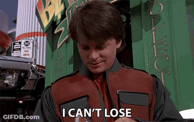 Back To The Future I Can't Loose GIF
