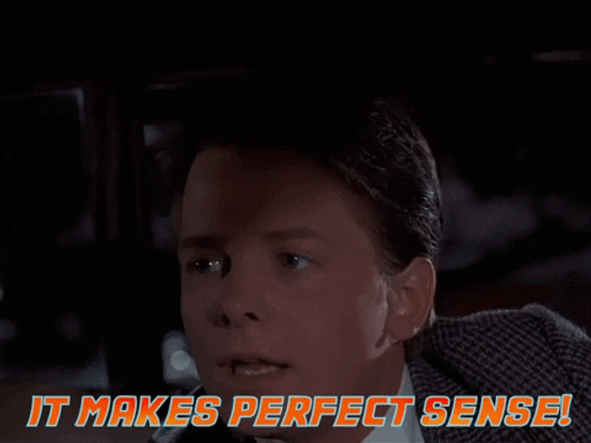 Back To The Future It Makes Sense GIF