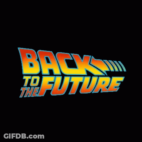 Back To The Future Poster Red Background GIF