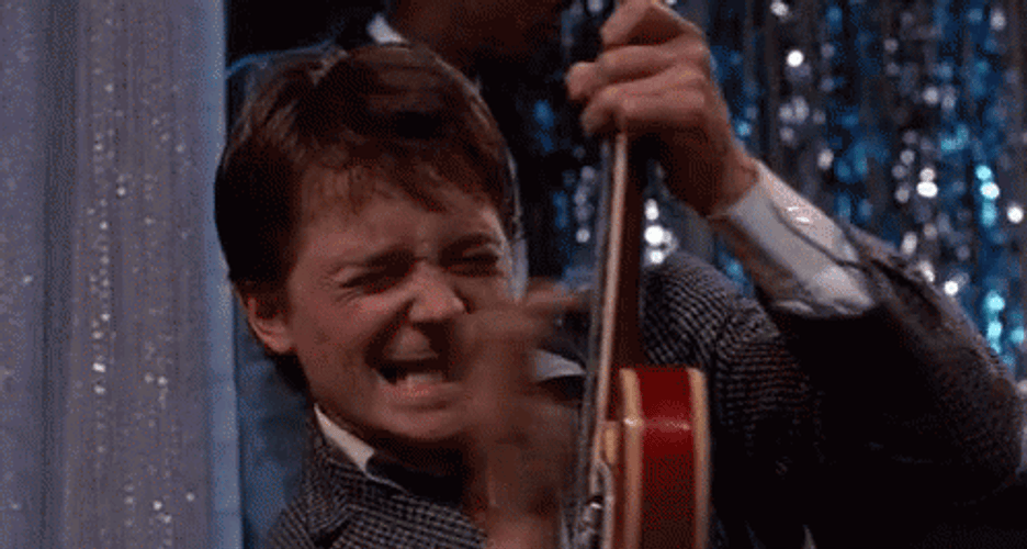 Back To The Future Strumming Guitar GIF