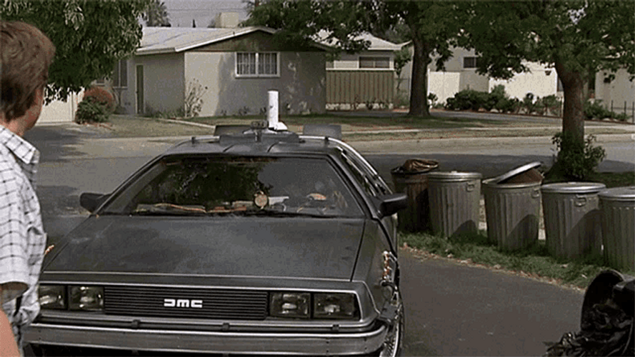 Back To The Future Time Machine Car GIF
