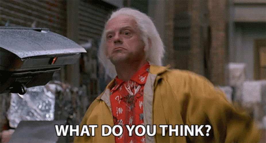 Back To The Future What Do You Think GIF