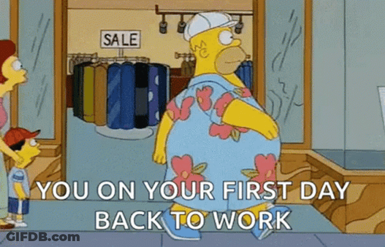 Back To Work King Size Homer Simpson GIF