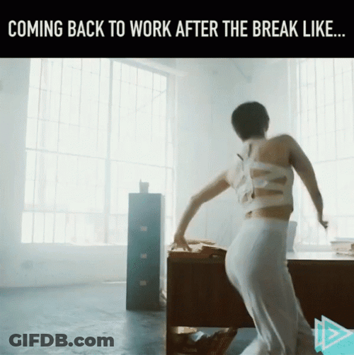 Back To Work Monday Interpretative Dance GIF