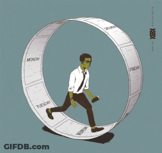 Back To Work Monday Man Loop GIF