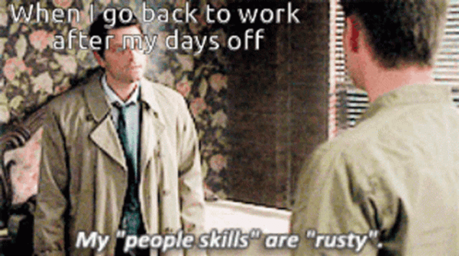 Back To Work Monday People Skills GIF