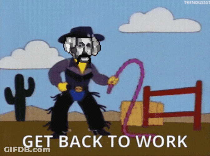 Back To Work Whip Crack Cowboy GIF