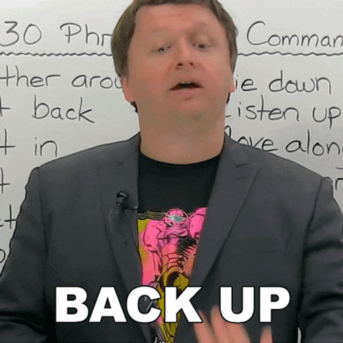 Back Up Alex GIF