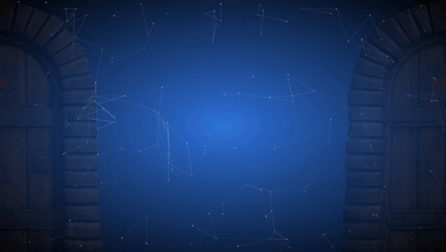 Backdoor Blue Background Discord Profile Banner GIF