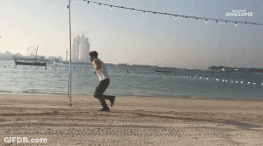 Backflip Loop By The Road GIF