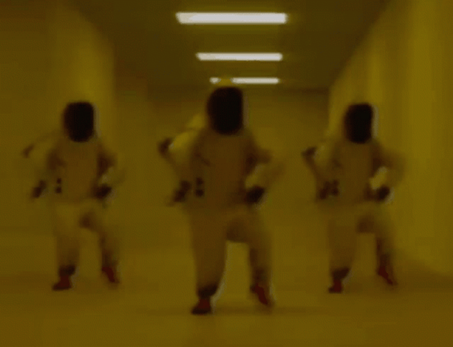 Backrooms Hazmat Suit Dancing Gangnam Style GIF