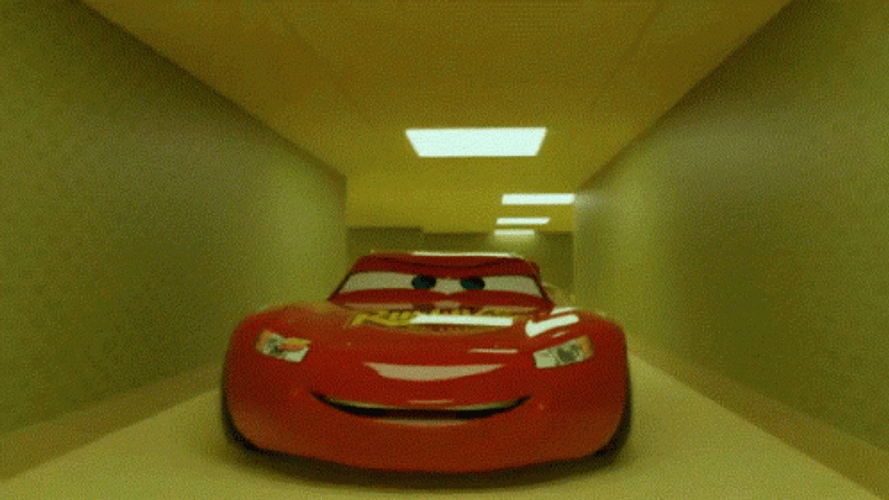 Backrooms Lightning McQueen Meme GIF