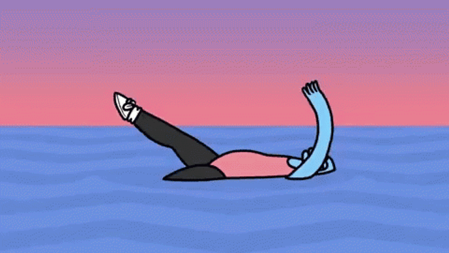 Backstroke Swimming Animation GIF