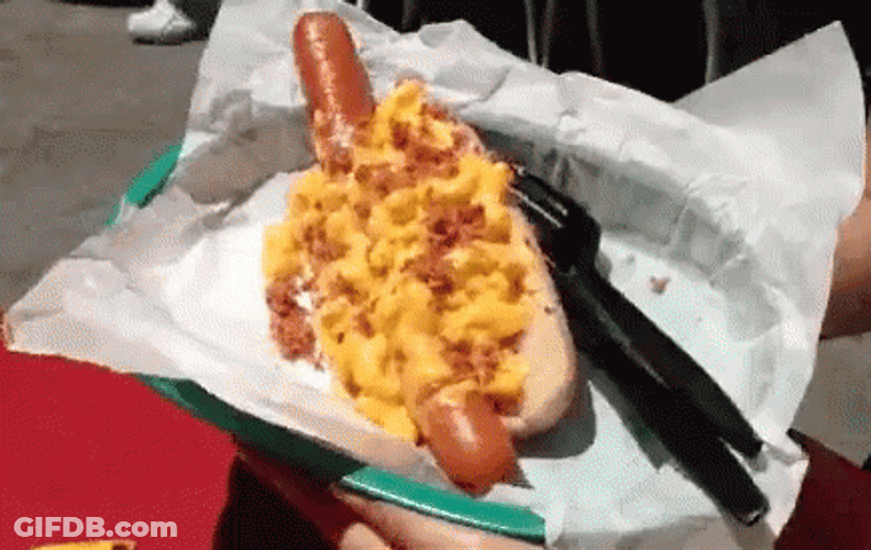 Bacon And Cheese Hot Dog GIF