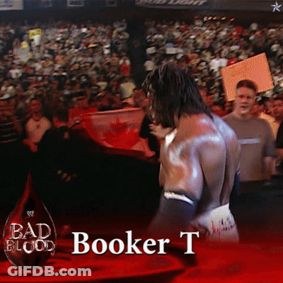 Bad Blood Booker T Wrestling Match Poster GIF
