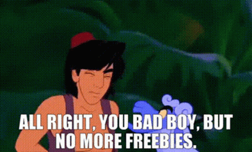 Bad Boy Aladdin And Genie GIF