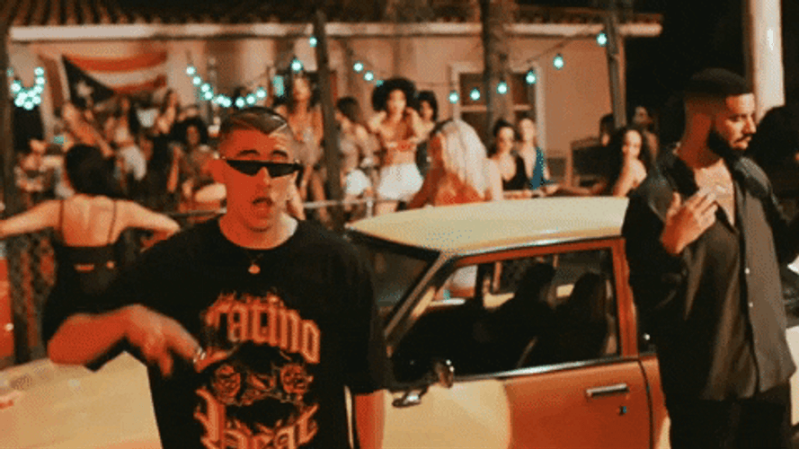 Bad Bunny Cool Pose GIF