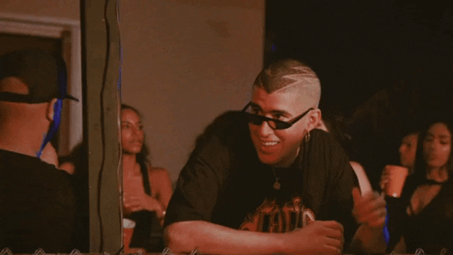 Bad Bunny Dirty Stare GIF