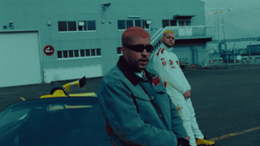 Bad Bunny Head Bang GIF