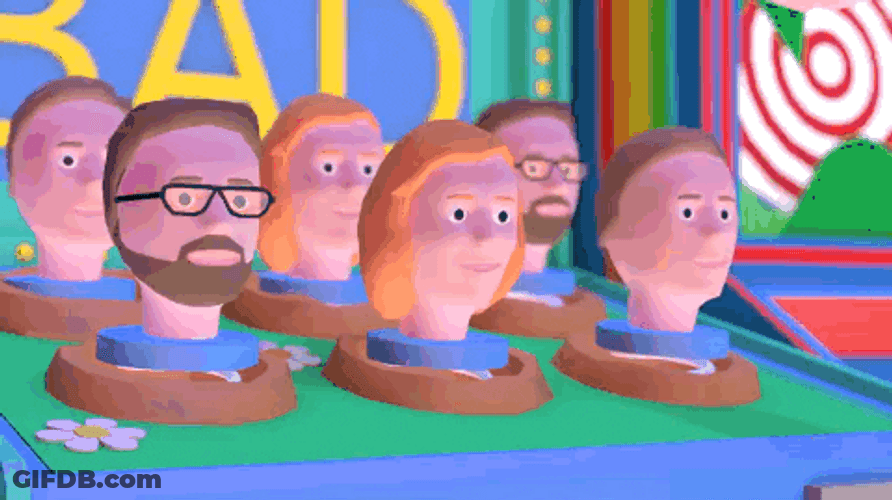 Bad Decisions Whack A Mole Scene GIF