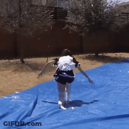 Bad Fall Slipping GIF