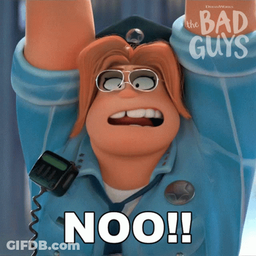Bad Guys Poster Police Officer Arms Up GIF