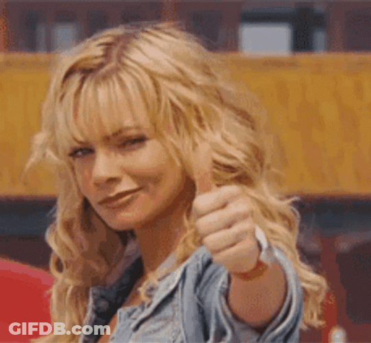 Bad Jaime Pressly Thumbs Down GIF