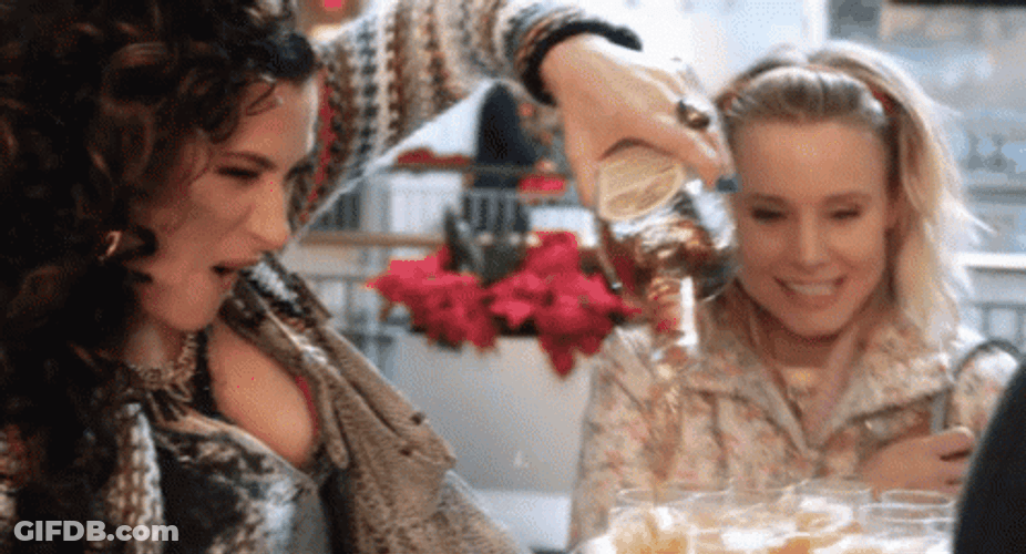 Bad Moms Christmas Happy Birthday Drinks GIF