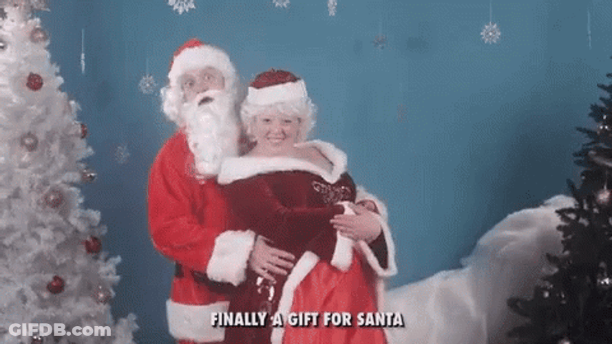 Bad Santa Dancing With Misis Santo GIF