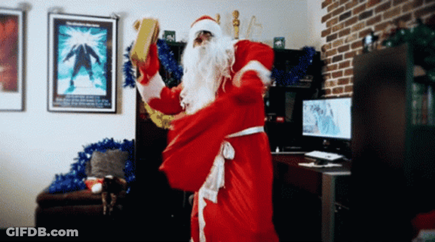 Bad Santa Lost It GIF