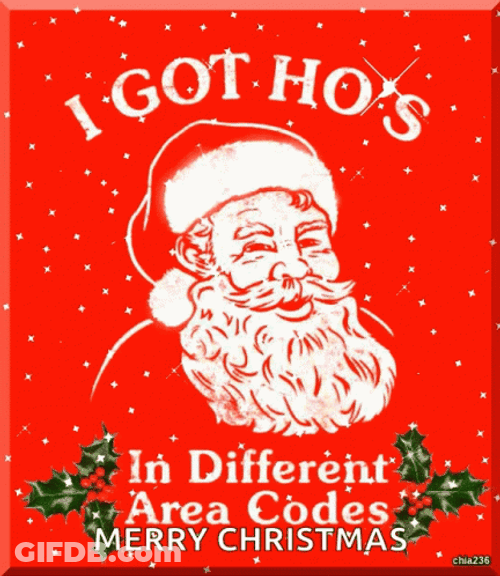 Bad Santa Merry Christmas Meme GIF