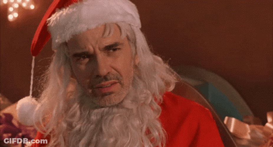 Bad Santa Upset GIF