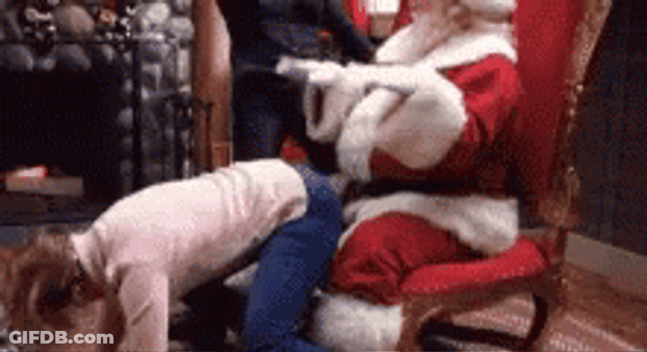 Bad Santa With A Woman GIF