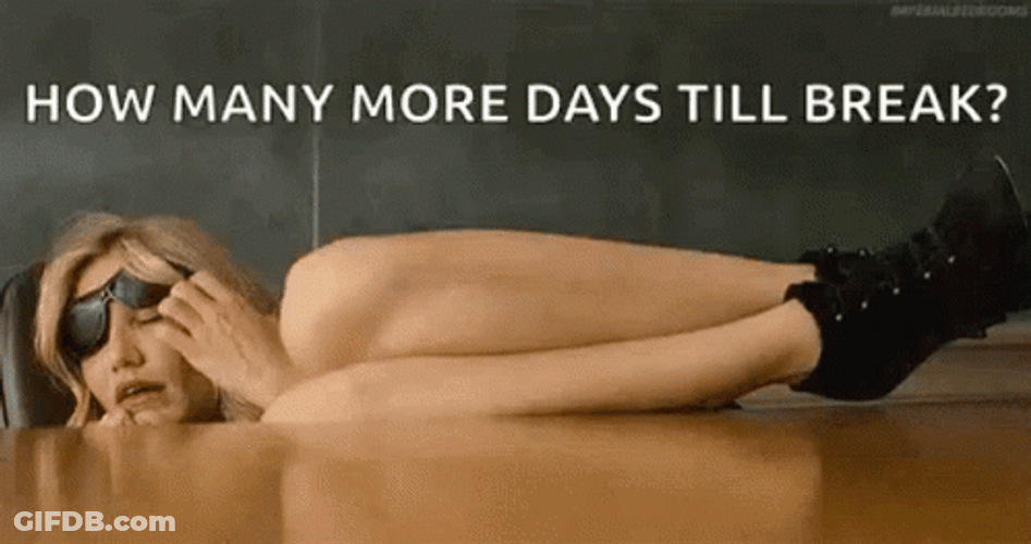 Bad Teacher School Break Meme GIF