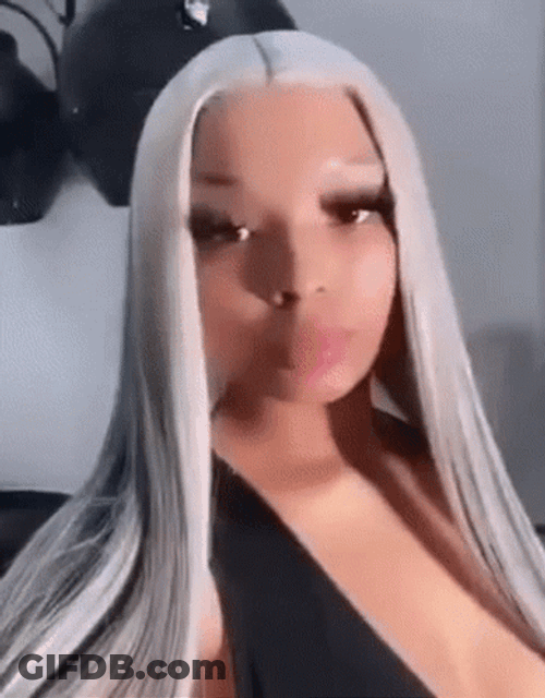 Baddie Blonde Hair Light Skin GIF
