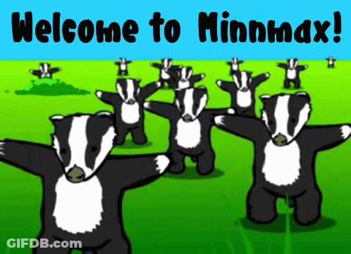 Badgers In Field With Welcome To Minnmax GIF