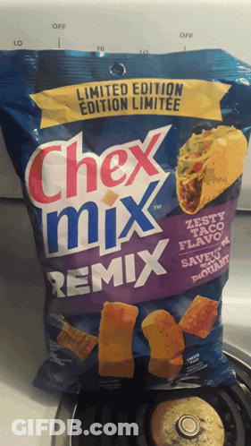 Bag Of Chex Mix Remix On Stove GIF