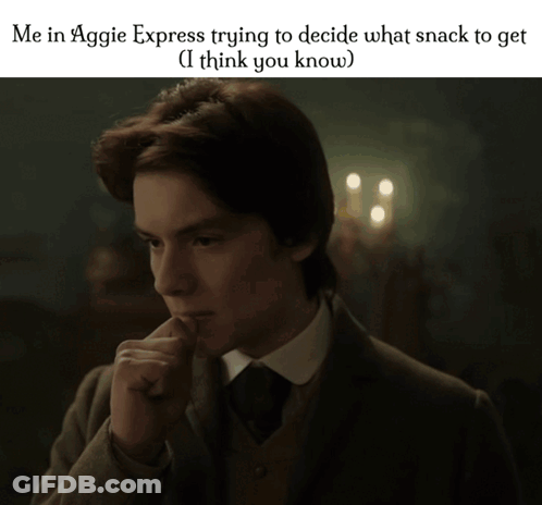 Bag Of M&M's Chocolate Candies With Man Behind GIF