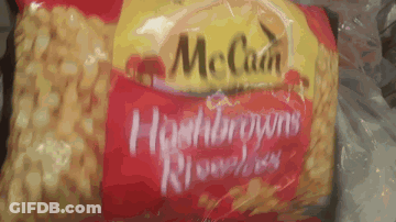 Bag Of McCain Hashbrowns Noodles GIF
