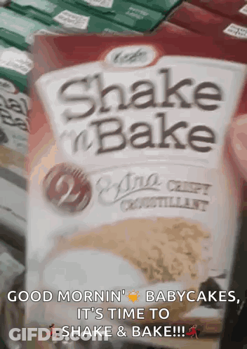 Bag Of Shake N Bake On Table GIF
