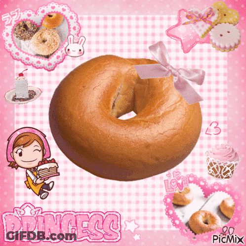 Bagel With Princess GIF