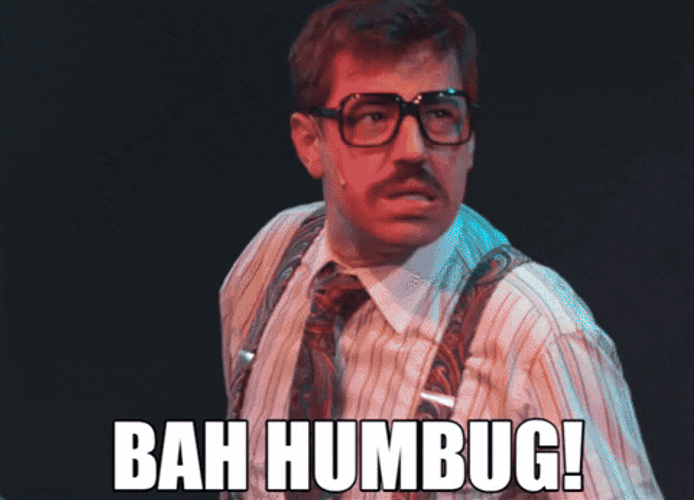 Bah Humbug Annoyed AJ Holmes GIF