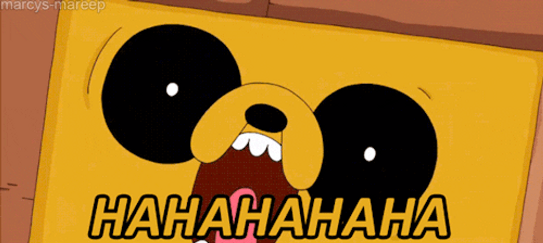 Bahahaha Jake The Dog Adventure Time GIF