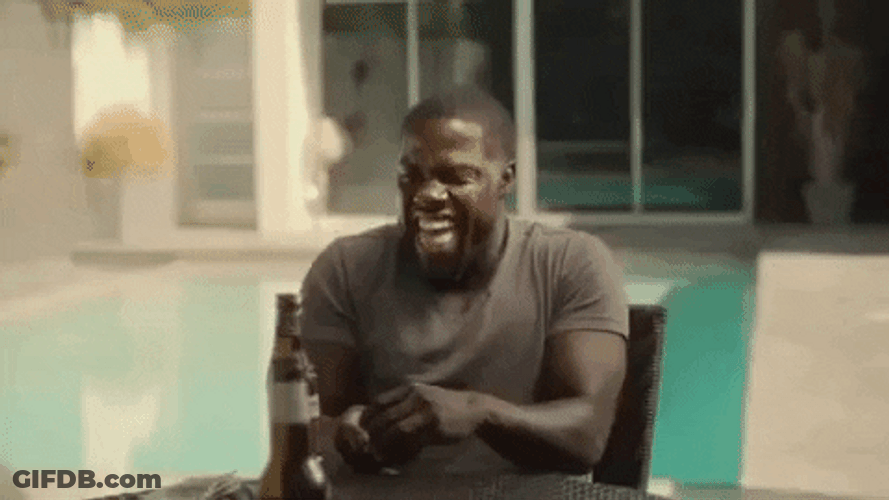 Bahahaha Kevin Hart Crackling Up GIF