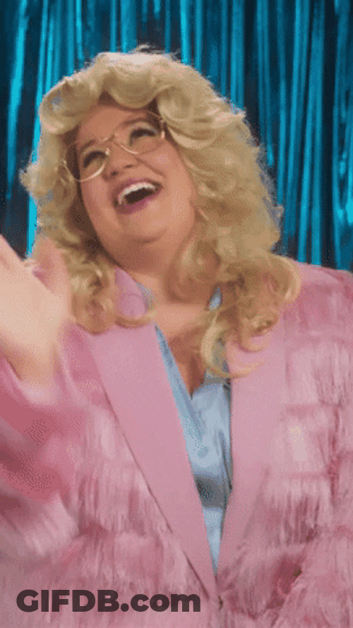 Bahahaha Lady Busting Gut Laugh GIF