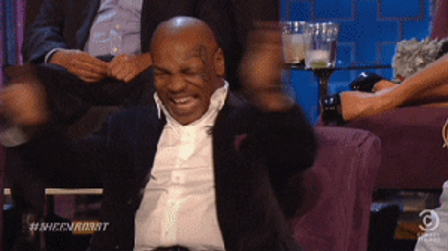 Bahahaha Mike Tyson Laughing Out Loud GIF