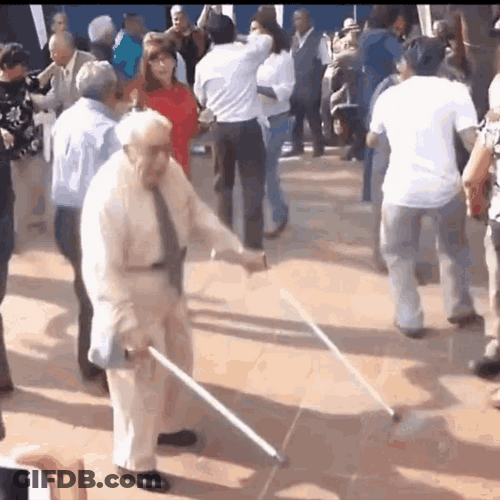 Bailando Dancing Old Guy Cool GIF