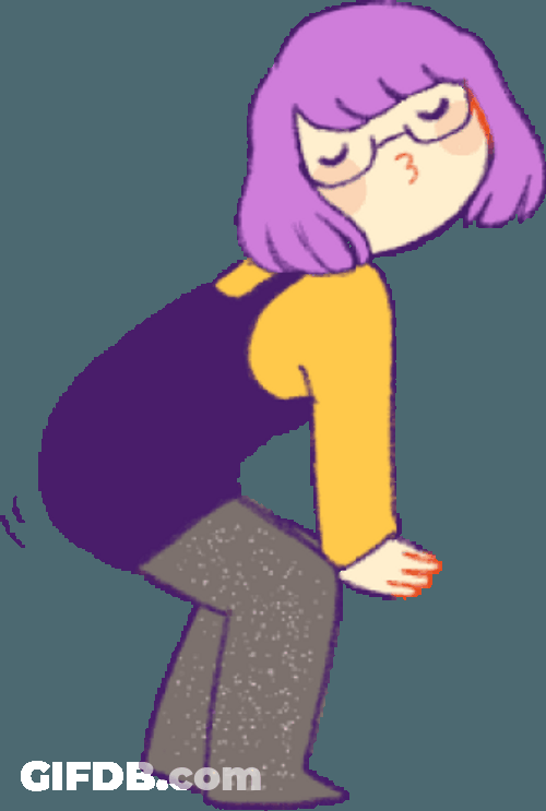 Bailando Dancing Twerking Purple Haired Girl GIF