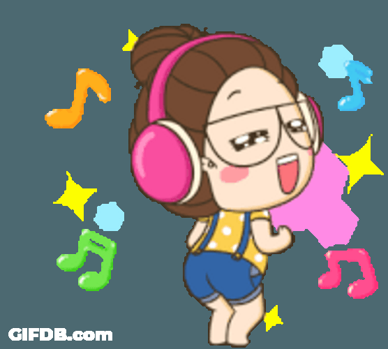 Bailando Dancing With Head Phones Cute GIF