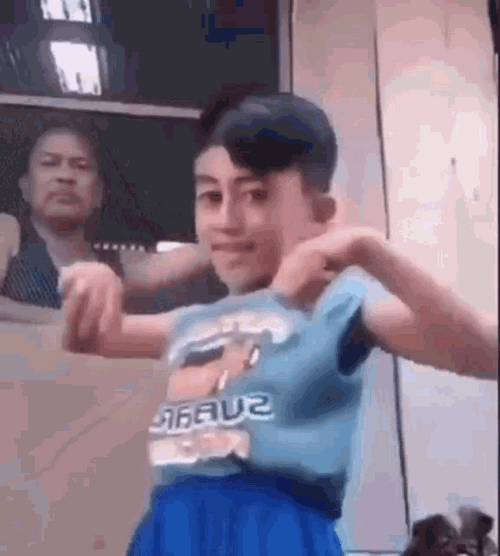 Bailando Kid Dancing Father Is Angry GIF
